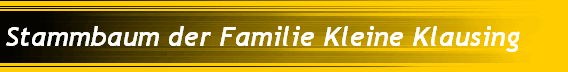 Stammbaum der Familie Kleine Klausing