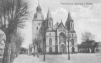 Die St. Viktor-Kirche in Damme um 1910 - the Catholic church of Saint Viktor in Damme at 1910. This new church was constructed from 1904 until 1906. Quelle/source: FRIEMERDING, MIGOWSKI: Damme im Kaiserreich