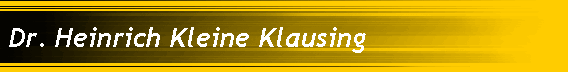 Dr. Heinrich Kleine Klausing